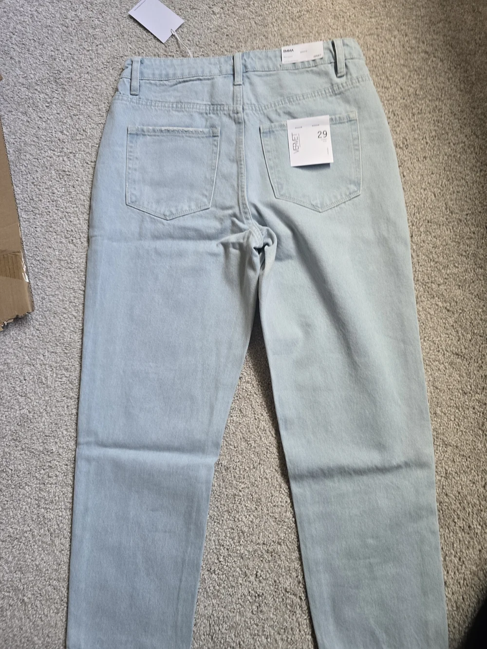 NWT Vervet Los Angeles Emma Rigid Denim Mom Jeans 29